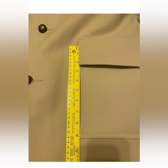 Vintage 70’s Sherpa Collar Tan Retro Coat - Men’s 42L - J.C. Penny Groovy - Picture 9 of 16